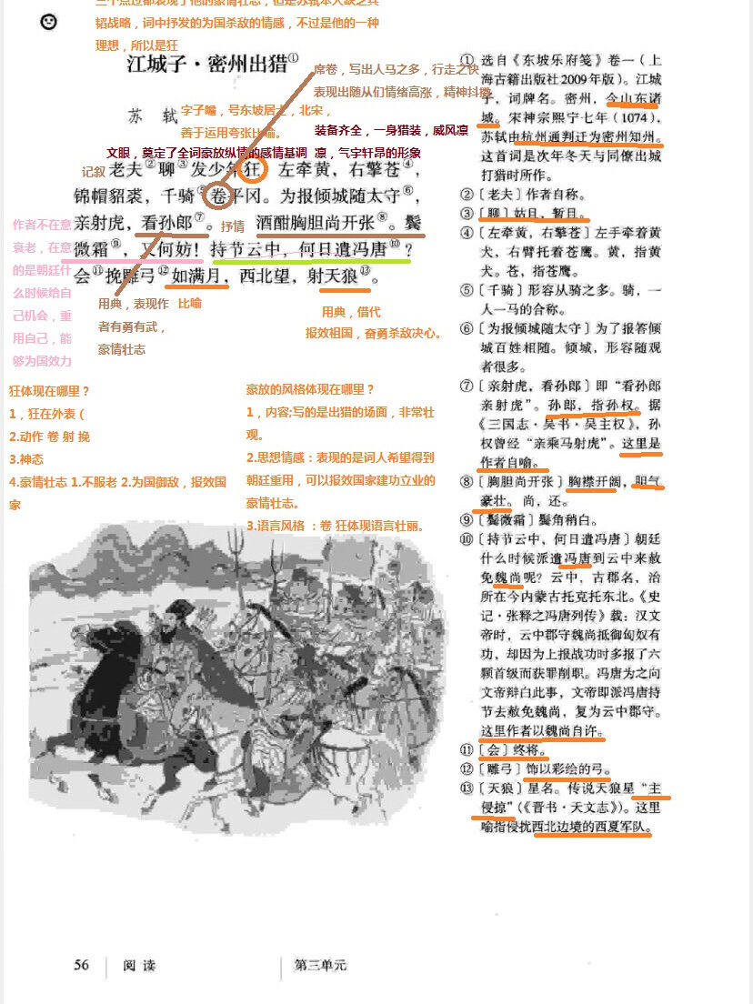 江城子密州出猎苏轼的翻译