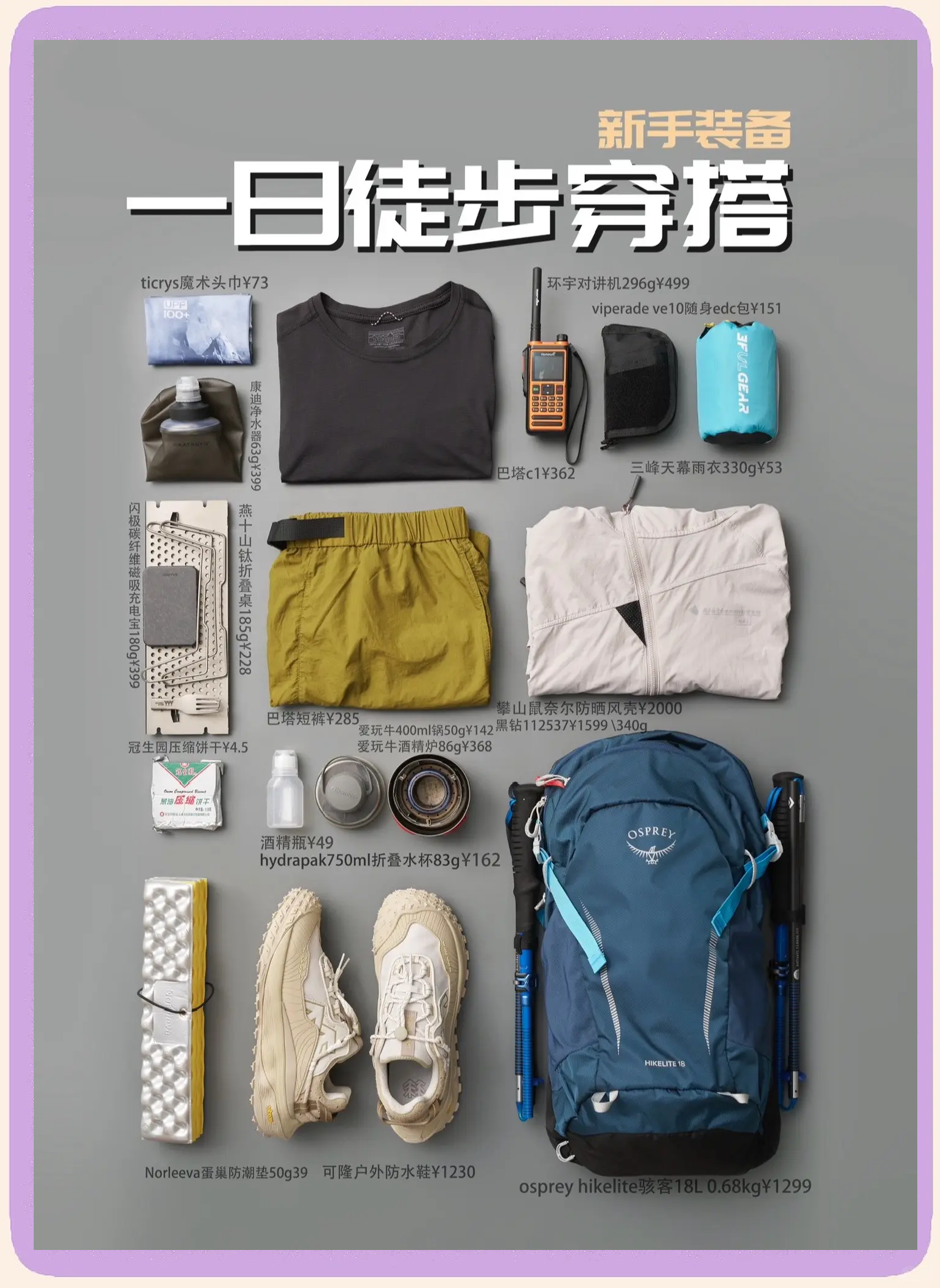 盘点户外运动需要哪些装备
