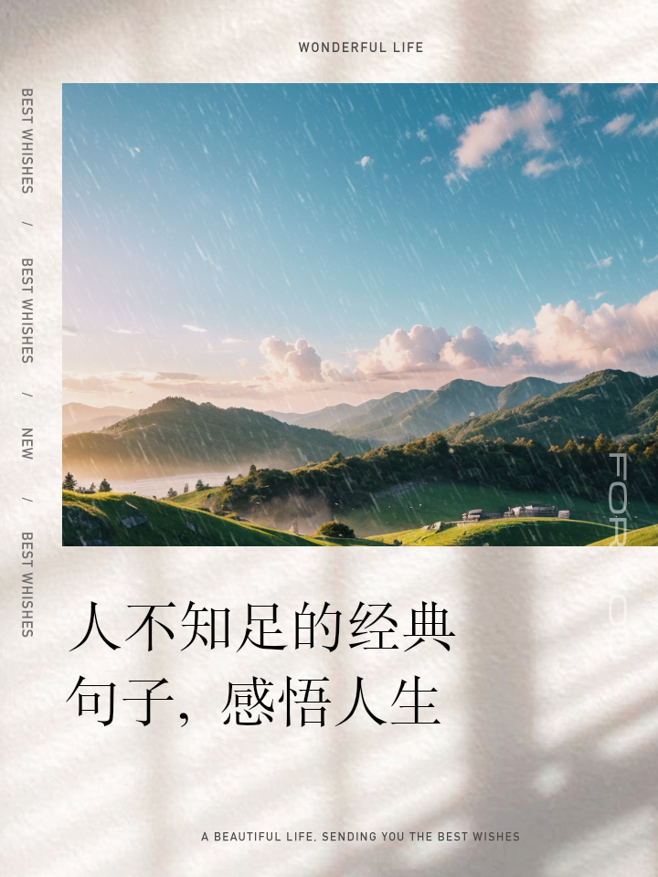 形容一个人特别知足的经典句子