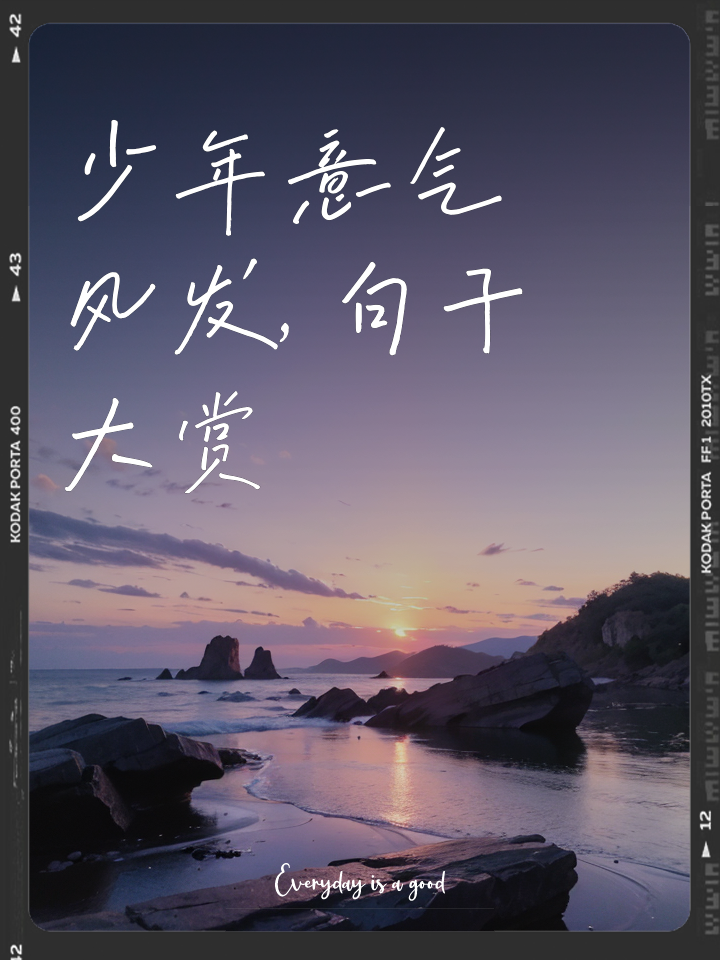 形容少年意气风发的诗句